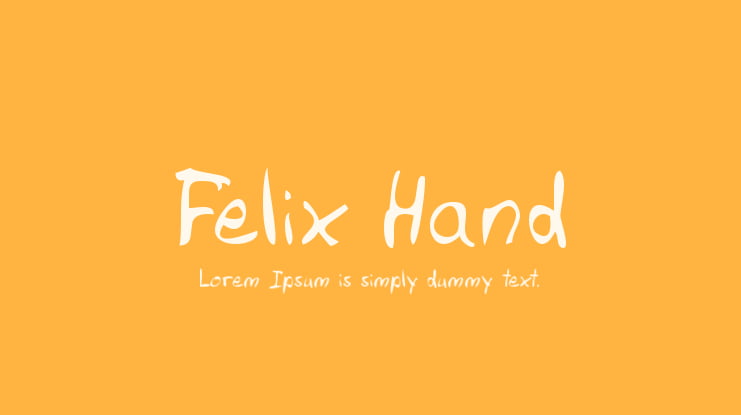 Felix Hand Font