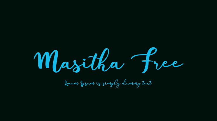 Masitha Free Font