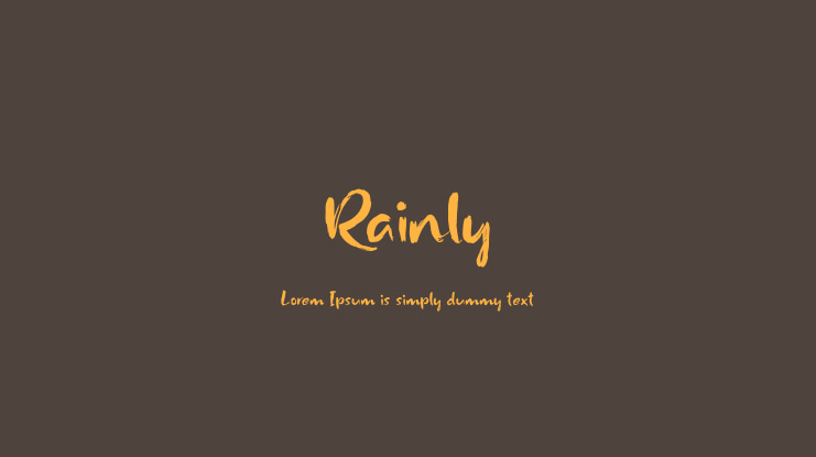 Rainly Font