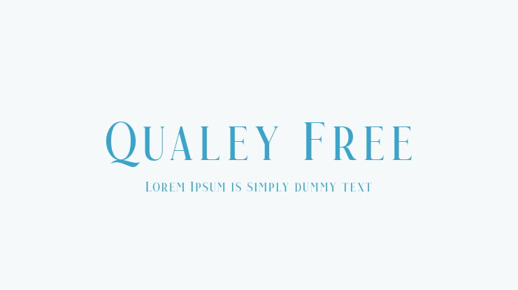 Qualey Free Font Family