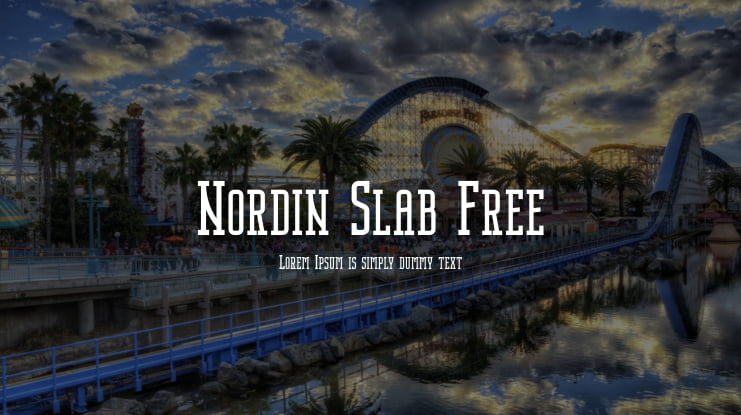 Nordin Slab Free Font Family
