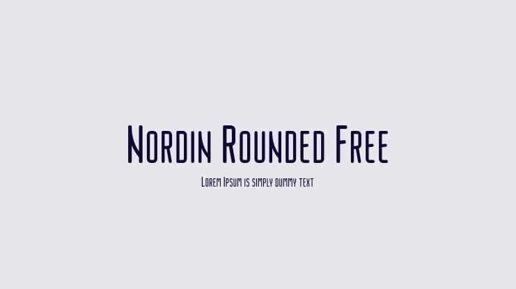 Nordin Rounded Free Font