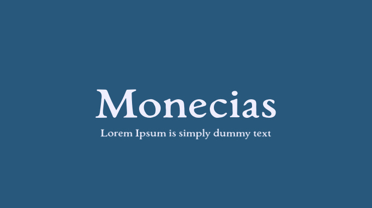 Monecias Font
