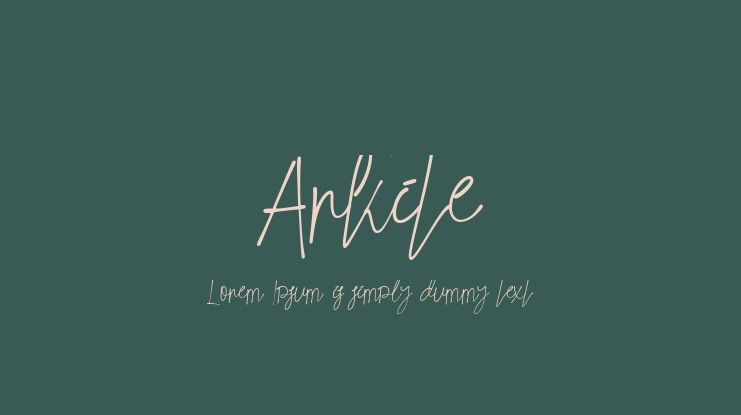 Arkite Font
