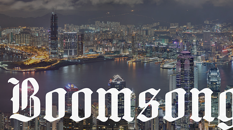 Boomsong Font