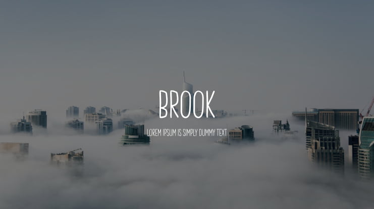 Brook Font