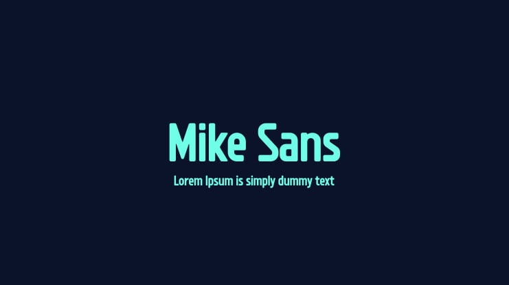 Mike Sans Font
