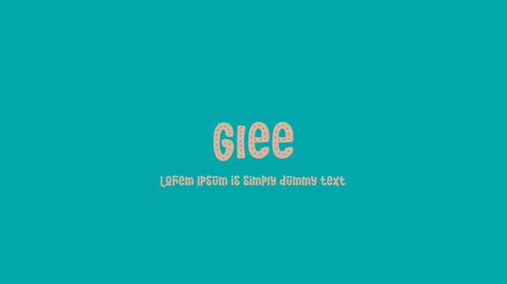 Glee Font