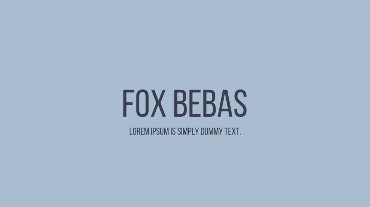 Fox Bebas Font