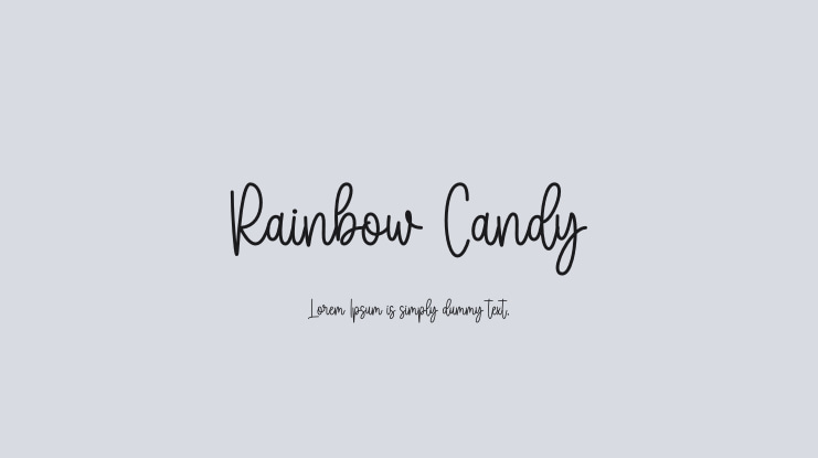 Rainbow Candy Font