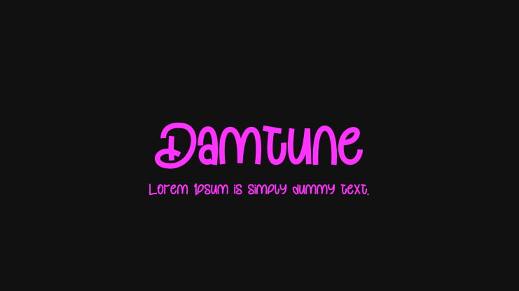 Damtune Font Family