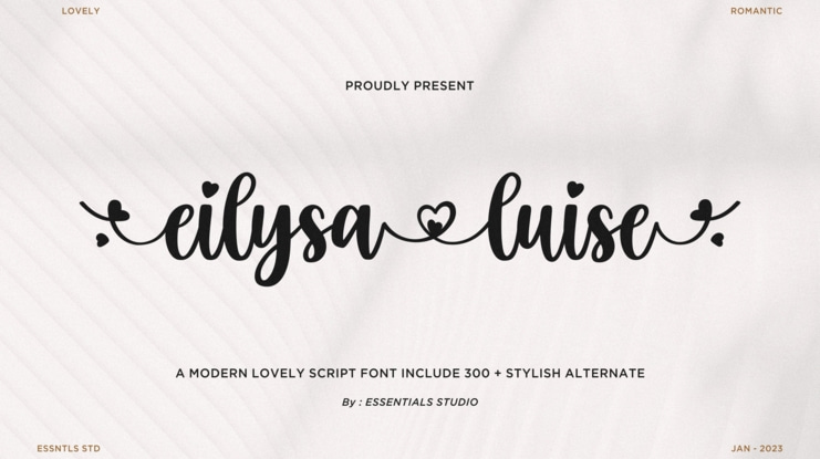eilysa luise Font