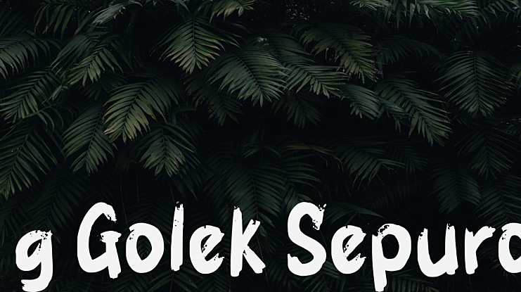 g Golek Sepuro Font