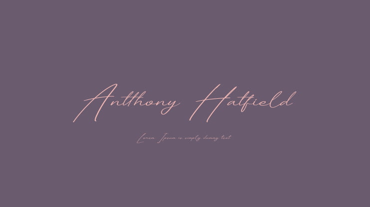 Antthony Hatfield Font