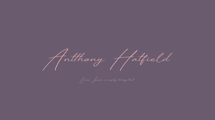 Antthony Hatfield Font