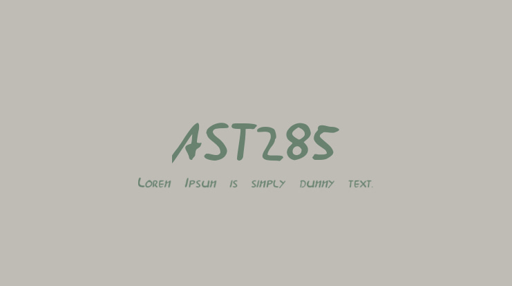 AST285 Font