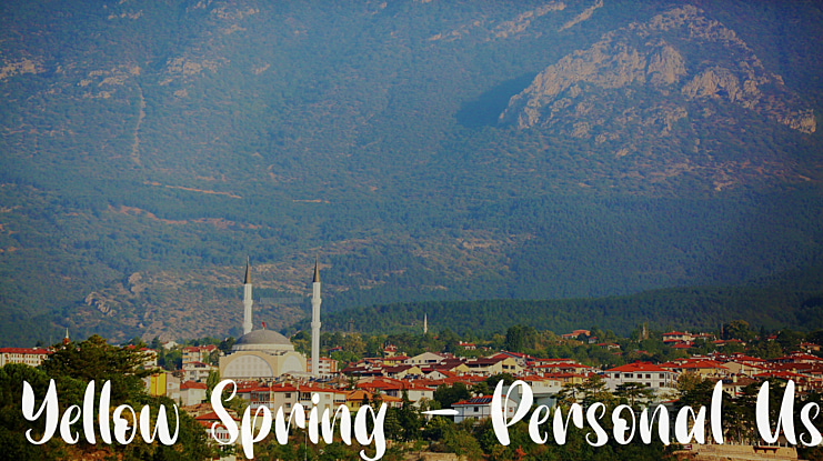 Yellow Spring - Personal Use Font