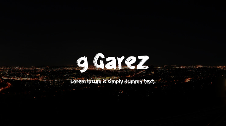 g Garez Font