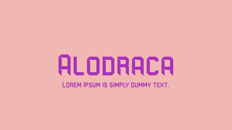 Alodraca Font