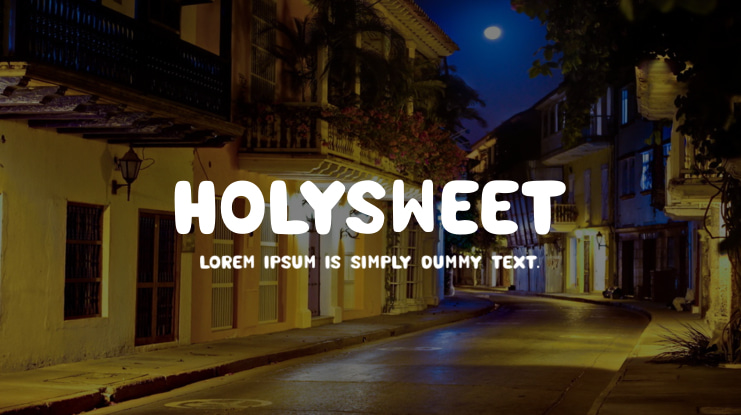 HOLYSWEET Font