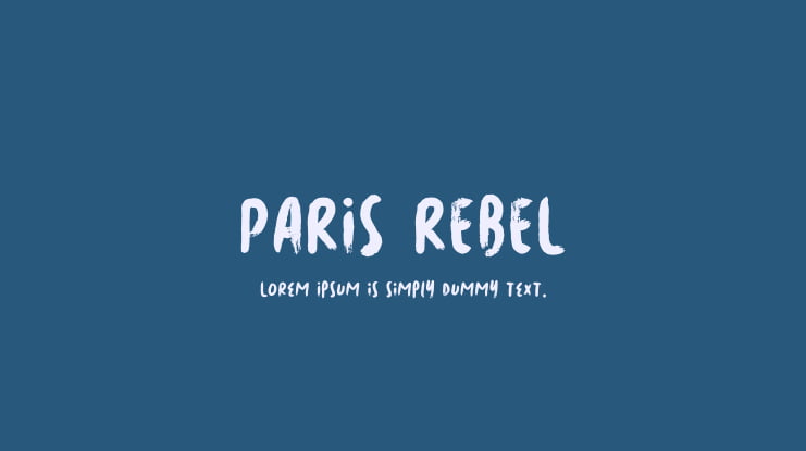 PARIS REBEL Font