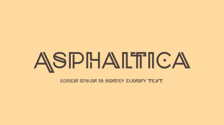 Asphaltica Font