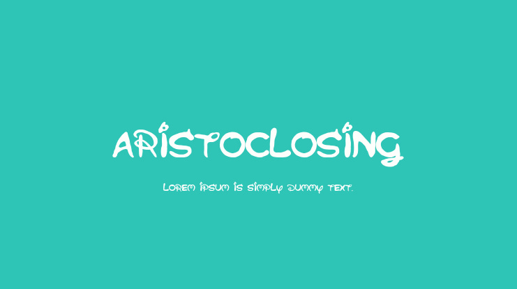 Aristoclosing Font