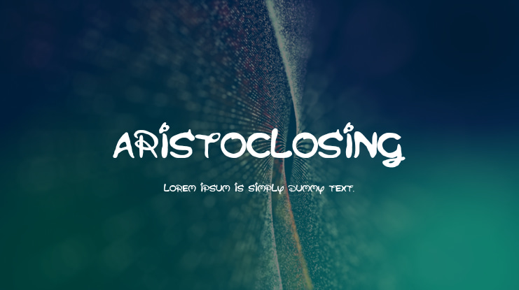 Aristoclosing Font
