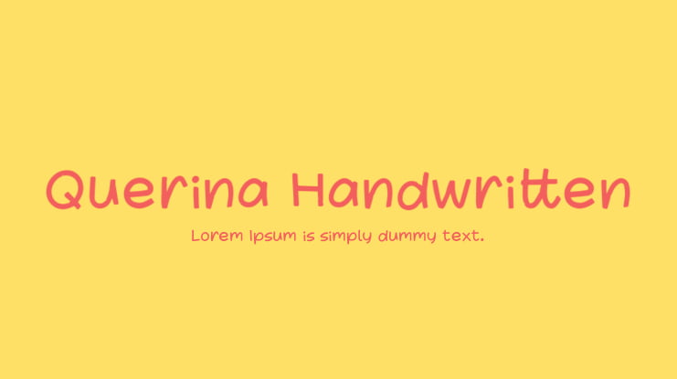 Querina Handwritten Font