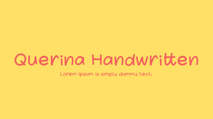 Querina Handwritten Font