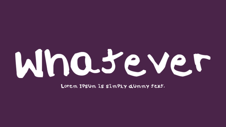 Whatever Font