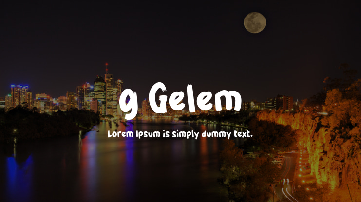 g Gelem Font