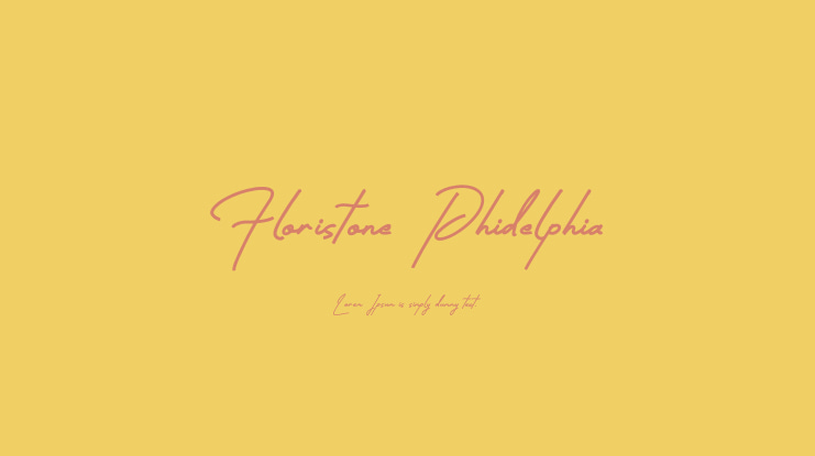 Floristone Phidelphia Font