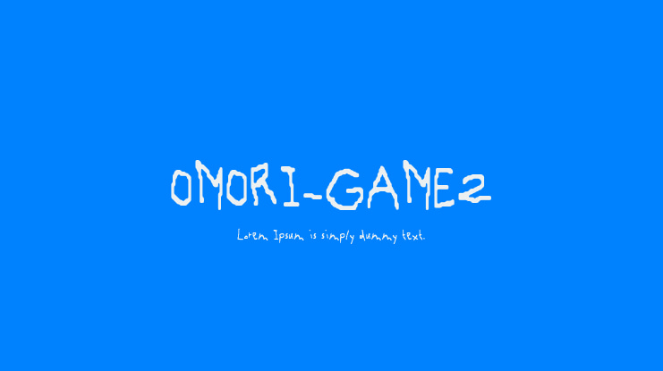 OMORI_GAME2 Font