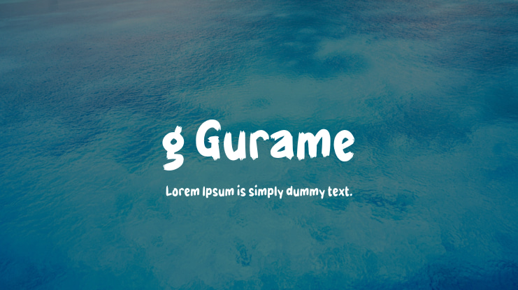 g Gurame Font