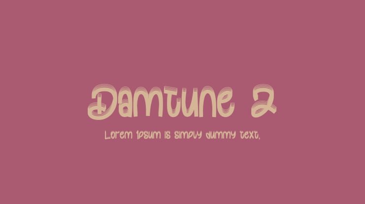 Damtune 2 Font