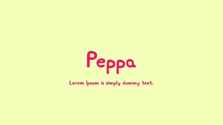 Peppa Font
