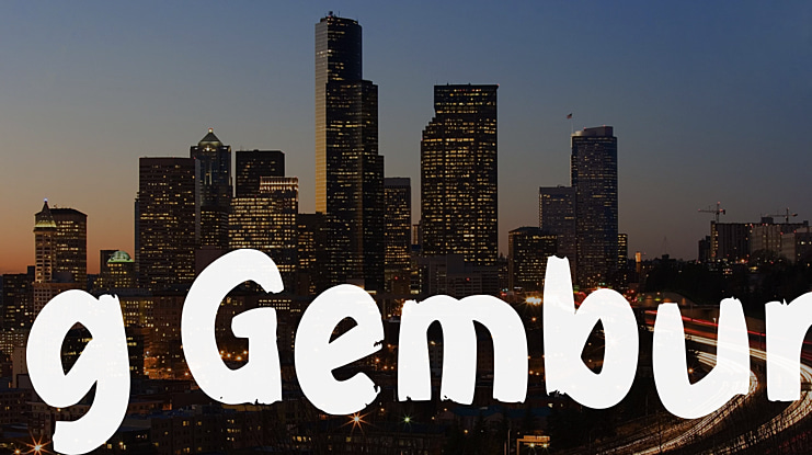 g Gembur Font