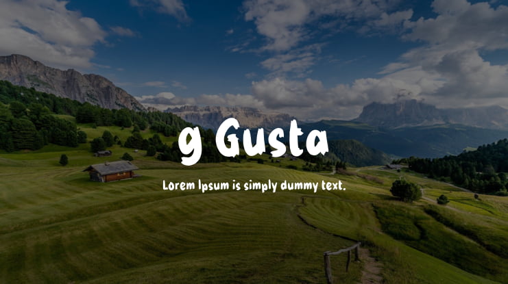g Gusta Font