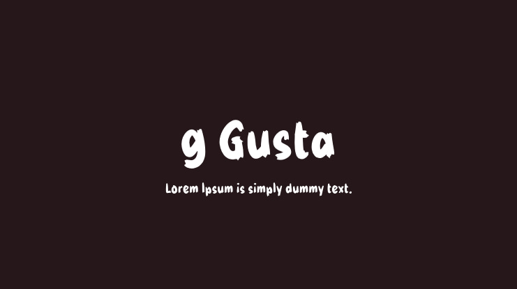 g Gusta Font