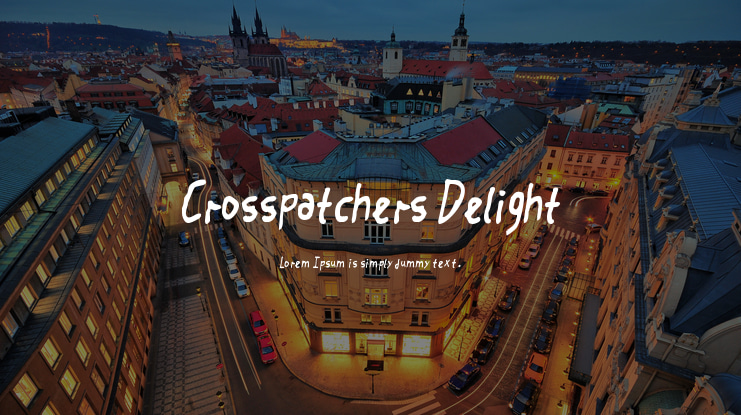 Crosspatchers Delight Font Family
