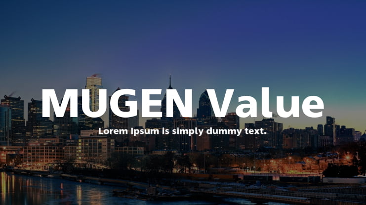 MUGEN Value Font