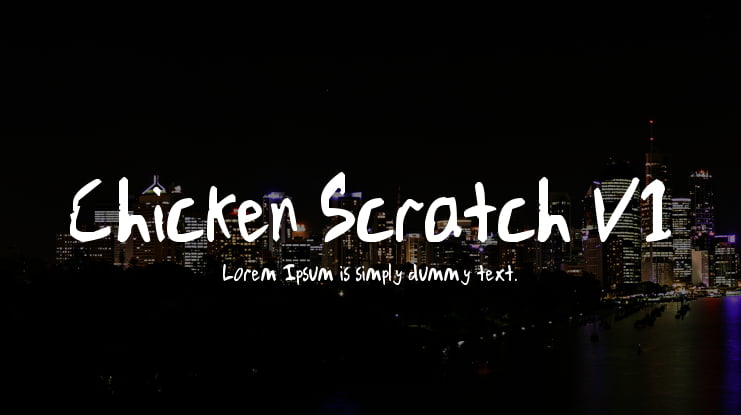 Chicken Scratch V1 Font