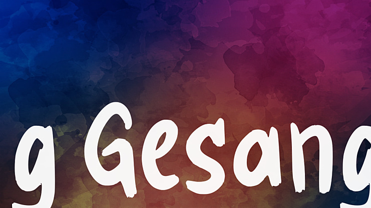 g Gesang Font