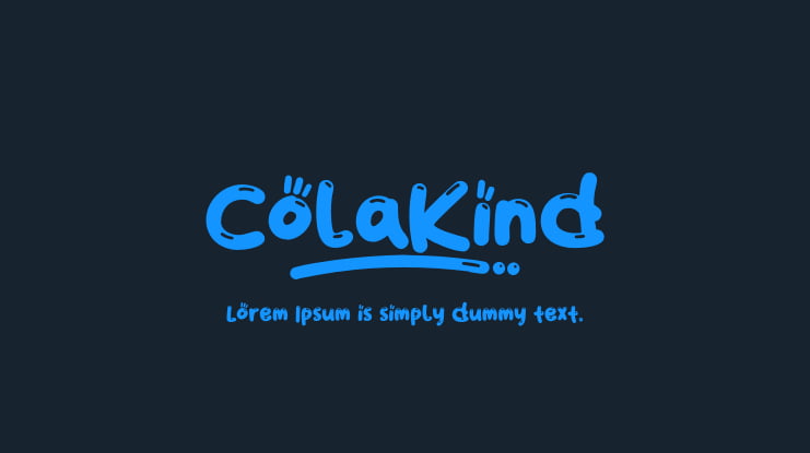 ColaKind Font