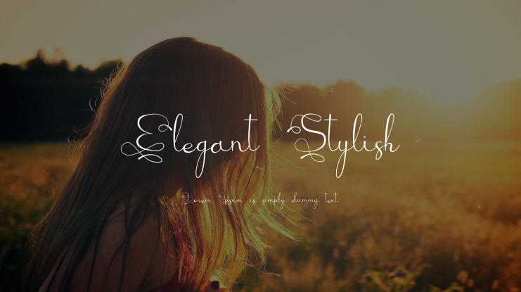 Elegant Stylish Font