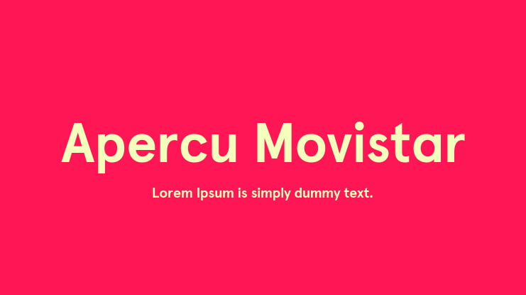 Apercu Movistar Font