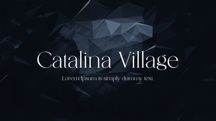 Catalina Village Font