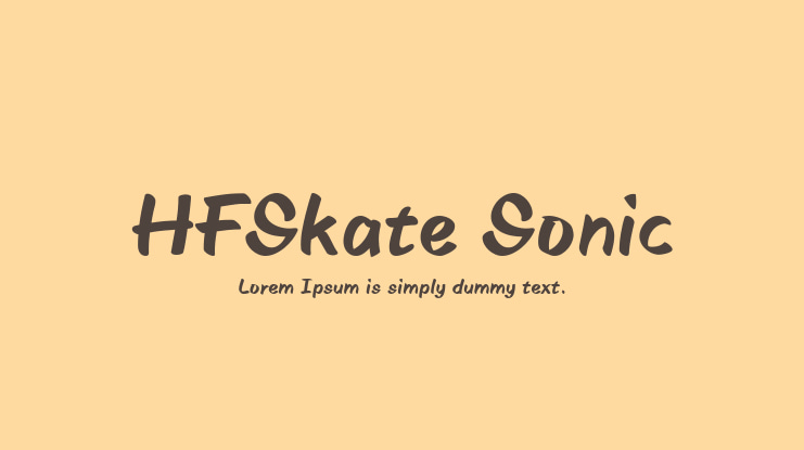 HFSkate Sonic Font