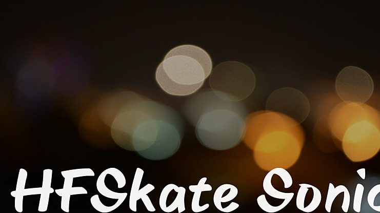 HFSkate Sonic Font